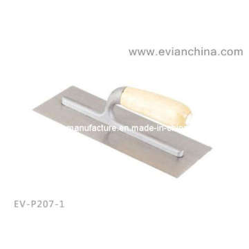 Шпатель для штукатурки деревянной ручкой (EV-P207-1)